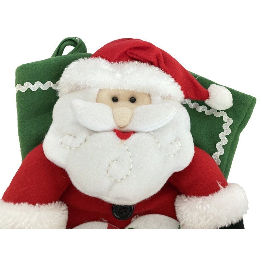 3D Santa Noel Christmas Holiday Stocking 17" Christmas Eve Santa's Best NEW - Picture 7 of 9